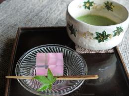 紫陽花のお茶碗