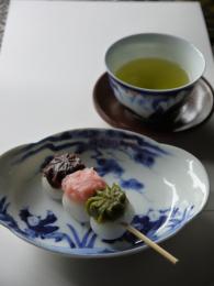 新茶とお菓子
