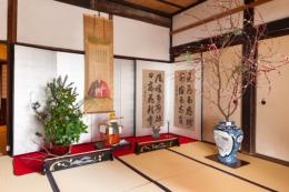 新春花あそび～庫裏玄関のしつらえ