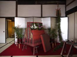 新春花あそび～庫裡玄関