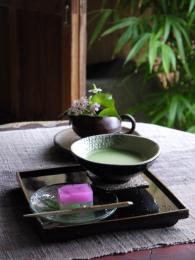 紫陽花季～お抹茶と主菓子